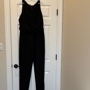 White House Black Market Sleeveless Black Jumpsuit